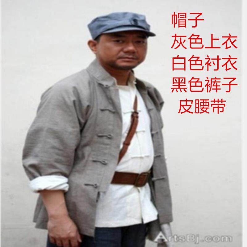 高档抗战时期男女民兵队武队村民演工出游服土八路服装江击姐表演