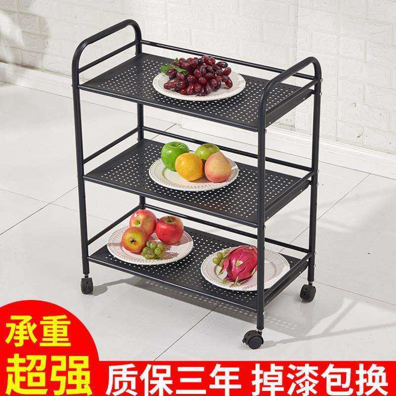 火锅铁艺火锅店菜架三层置物架落地多层蔬菜架子商用厨房放菜猊袄