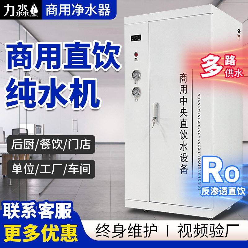 新款大型商用中央直饮水设备RO反渗透工业水处理过滤器纯水净水机