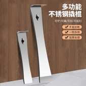 不锈钢撬棍木工神器翘板翘棍工具工业级不锈钢多功能木门铲刀刮刀