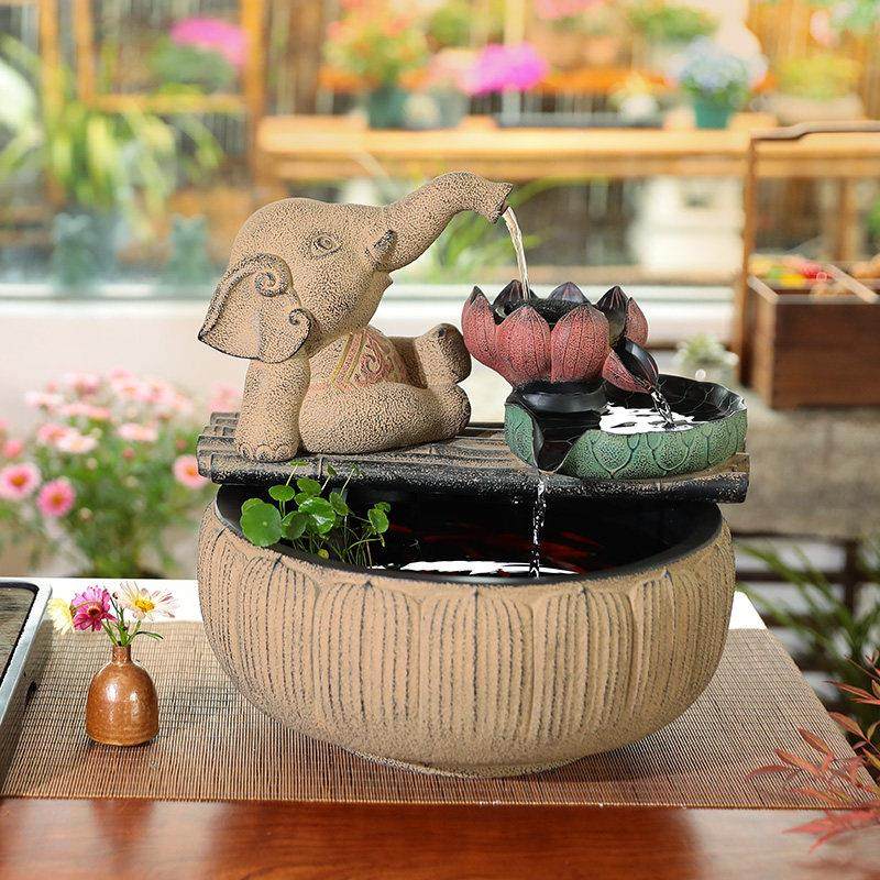 中国风流水摆件室内家用客厅玄关办公室小型喷泉养鱼循环水系景观,家居饰品,流水摆件,淘宝优惠券,粉丝福利购,淘宝优惠卷