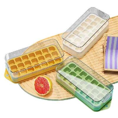 Silicone Freezing Tray With Lid Large Non-stick Freezer