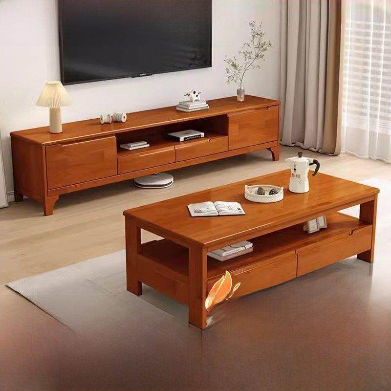 实木咖啡桌电视柜小公寓客厅现代简约家居简约落地式中式电视柜集,住宅家具,电视柜,淘宝优惠券,粉丝福利购,淘宝优惠卷