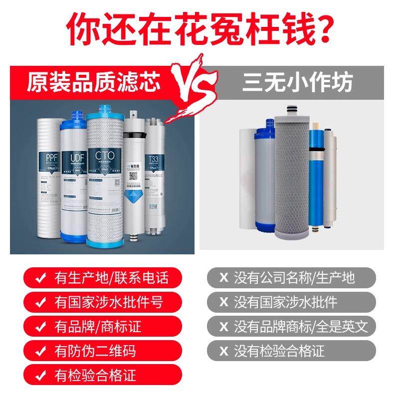 适配氵心园滤芯家用净水器插口10寸185EFJHlG系列配件自来水过滤