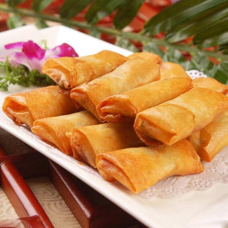 新品春卷皮正宗点心油炸春卷皮早餐速食薄饼皮卷饼家用半成品春卷