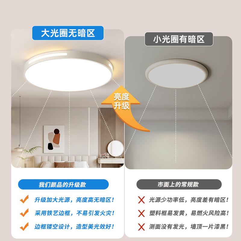 led吸顶灯客厅大厅主灯卧室灯简约中山灯具大全全屋套装家装灯饰