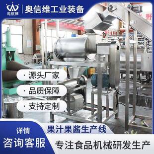 吸嘴袋酸梅榨汁设备石榴NFC果汁加工机器苹果破碎打浆机