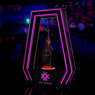 酒吧发光酒座酒架子亚克力酒托夜店KTV贵宾出酒道具洋酒香槟底座