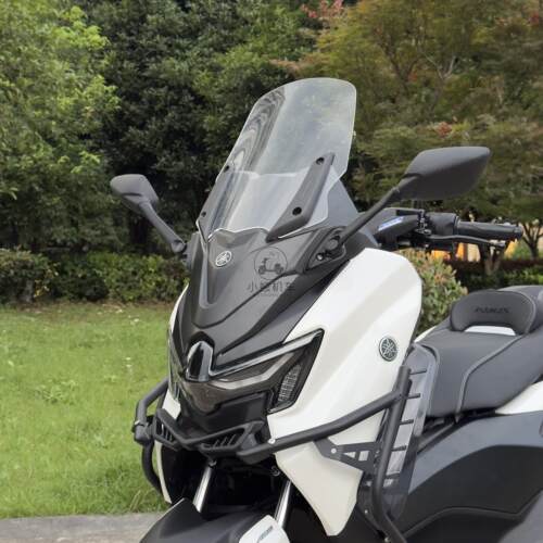 25款山叶NMAX155改装TMAX前脸挡风玻璃风玻璃板前置前移后照镜面