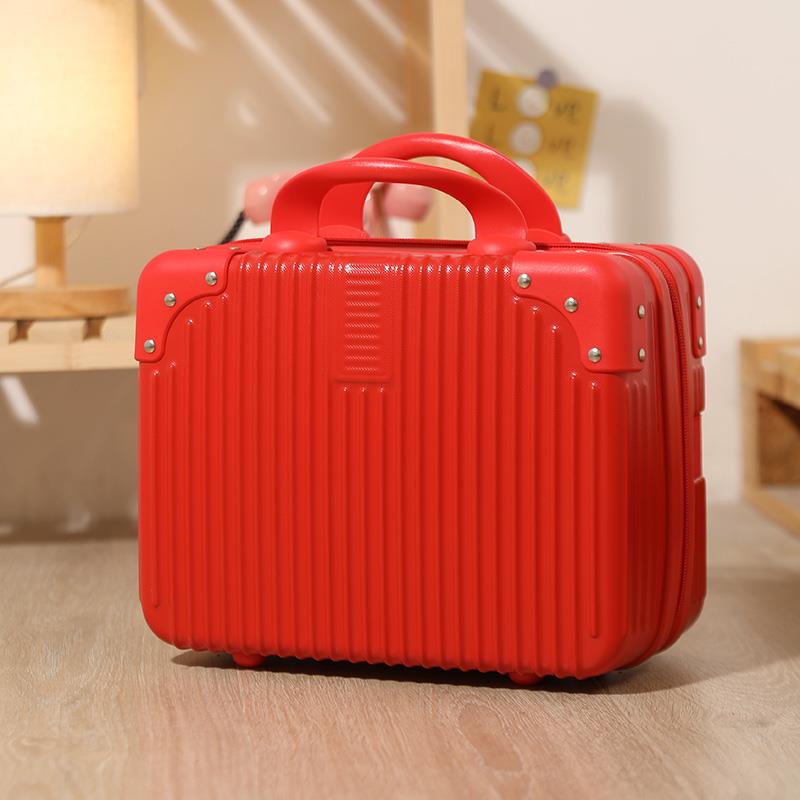 正品手提箱子李箱密码旅箱小型行1箱4寸收纳结婚箱化妆包可行挂大