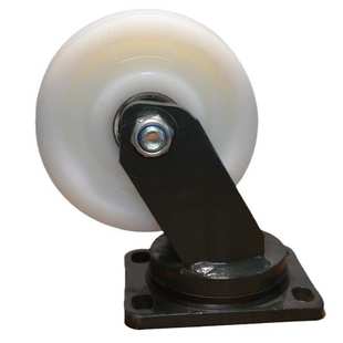 重型脚轮支架聚氨酯尼龙轮子PU静音轮脚轮带刹车超重型全铁万向轮