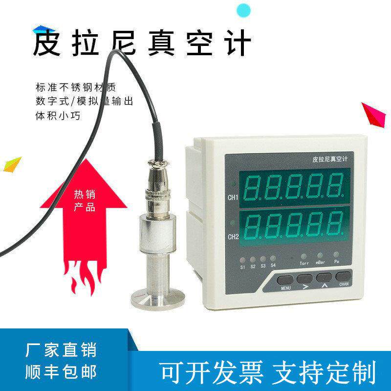 分体式智能型数字式皮拉尼真空计精密数显皮拉尼真空规真空测量计