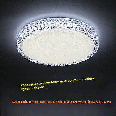 中山新款圆形led卧室主卧吸顶灯现代简约餐厅厨卫过道阳台星空灯