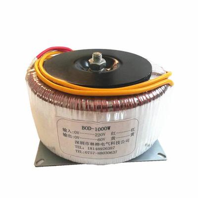 1000VA环形隔离电源变压器220V380V转变AC50V60V70伏12V1KW1500W