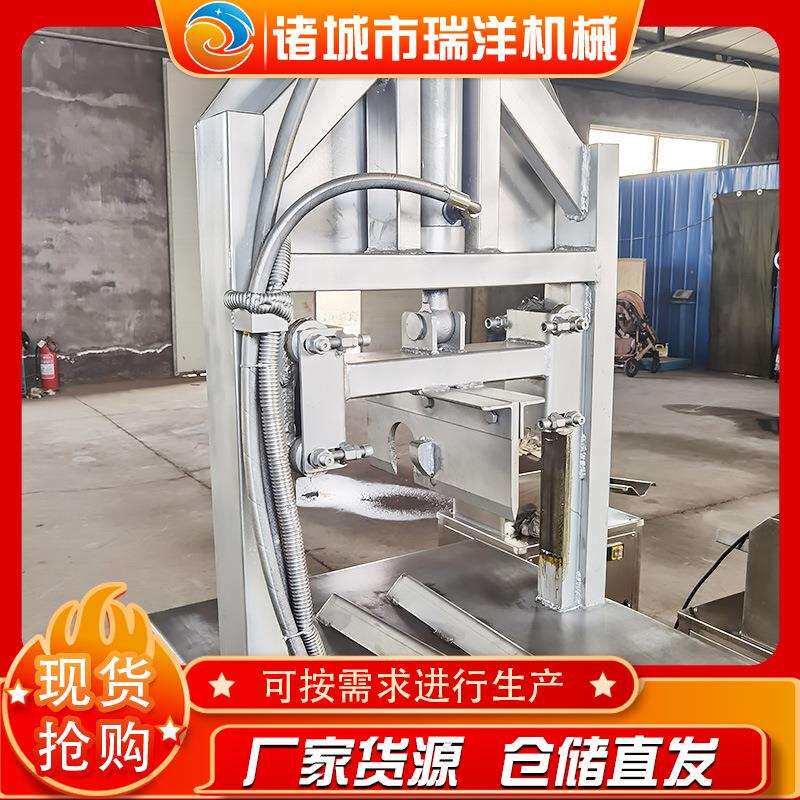 大产量牛头开头机厂家热卖液压式猪脑袋劈半机家畜羊头分半设备