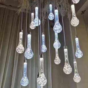 吊灯头舞台 饰灯布置发光力道具亚克水滴10婚礼婚庆 装