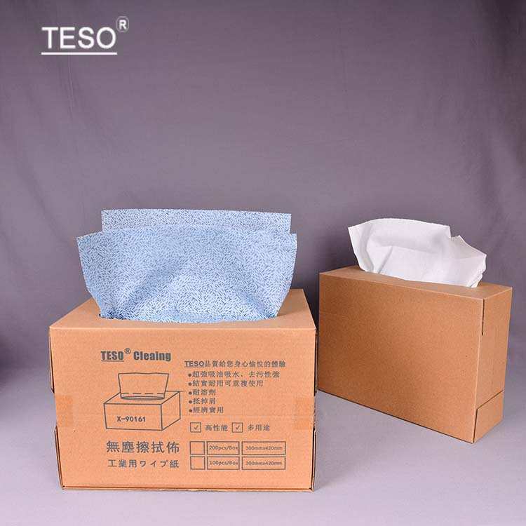 92101蓝色树皮纹工业PP吸油工业擦拭X90擦拭布多用途重油污吸油纸