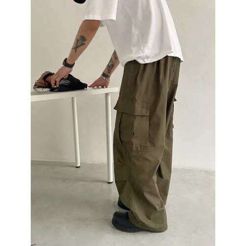 XXSTORE日系覆古cargo pants美式基础伞兵工装裤男宽松休闲 长裤