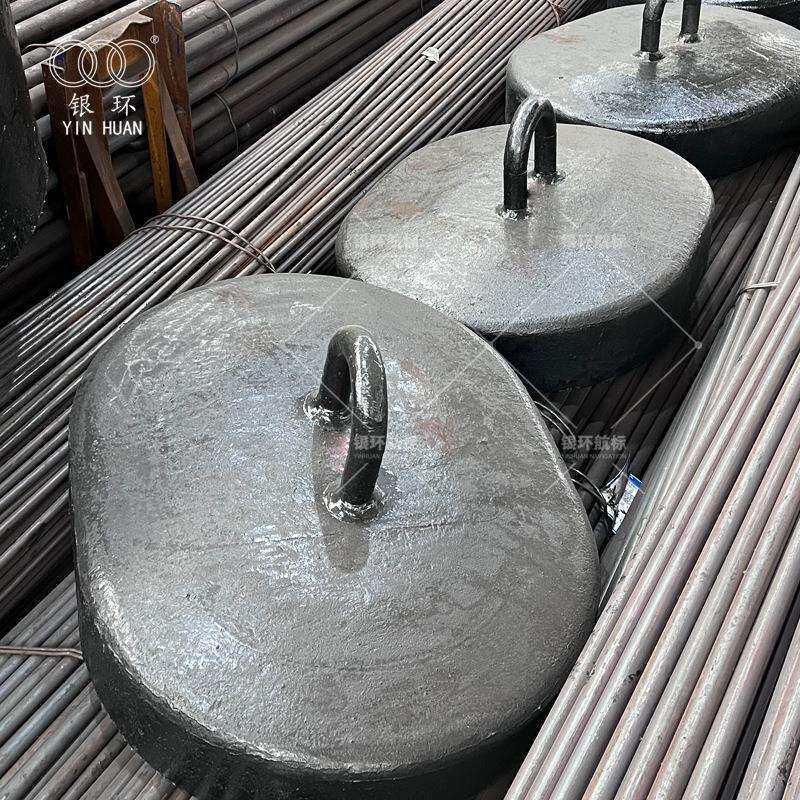 银环航标 厂家供应铸铁沉石定位浮标沉石配重块 质量可靠发货快
