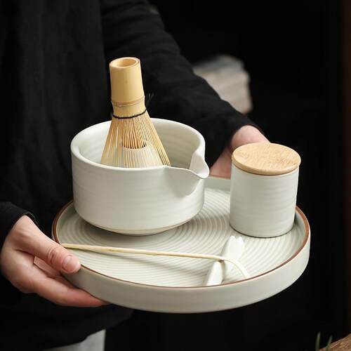 日式抹茶竹筅宋代点茶工具茶道打抹搅拌抹茶刷茶筅茶筅立茶拔套装