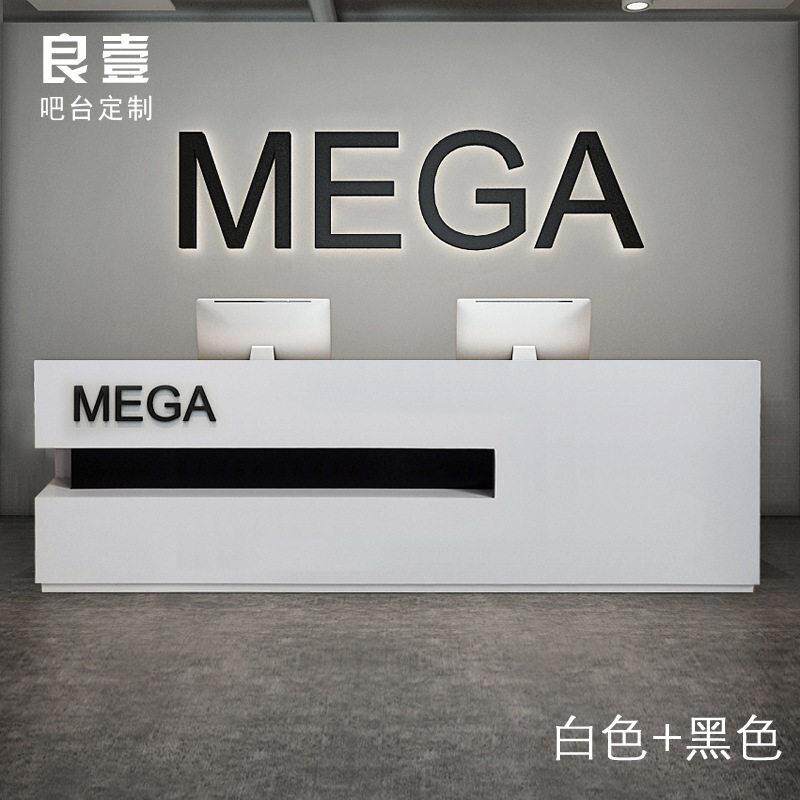 复古收银台柜台小型服装理发店吧台桌简约现饭店公司成品前台