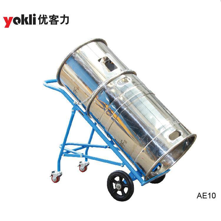 销售yokli优客力AE10钢制大气瓶搬运车用于搬运大直径气瓶