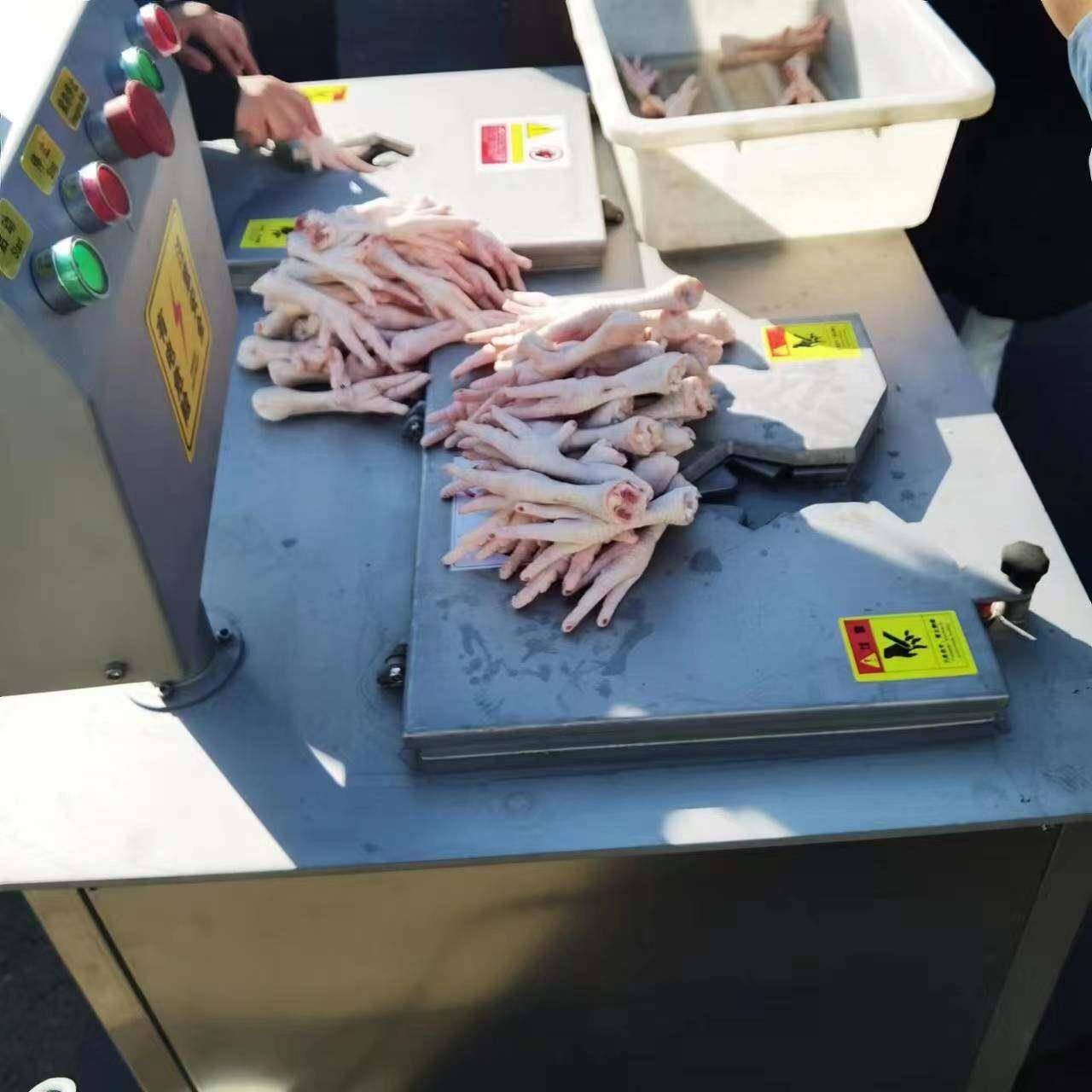 鸡爪去趾去指甲干净凤爪去指甲机 进口刀片虎皮鸡爪去甲机图片