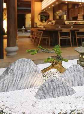 仿真日12088头式雪浪切片组合造景庭院枯山水石景观石软装摆件楼