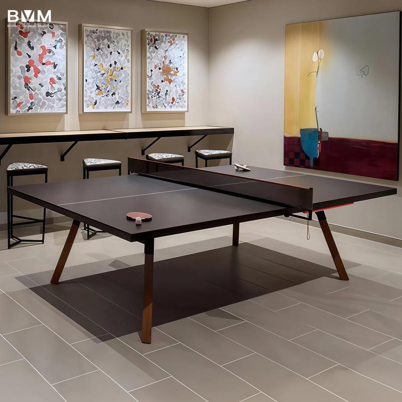 简世家用实木制标准乒乓球桌室内可折叠专业比赛家庭乒乓球台