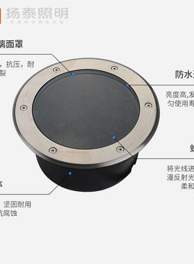 led埋地灯户外加蜂窝网地埋灯防眩光地灯嵌入式装饰灯具灯庭院灯