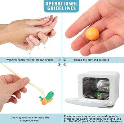 Oven Bake Model Mud Soft Polymer Clay Modeling Sculpting Too