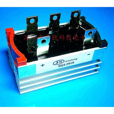 三相整流器 SQL5010 50A1000V 自带散热器 整流桥华强北可自取