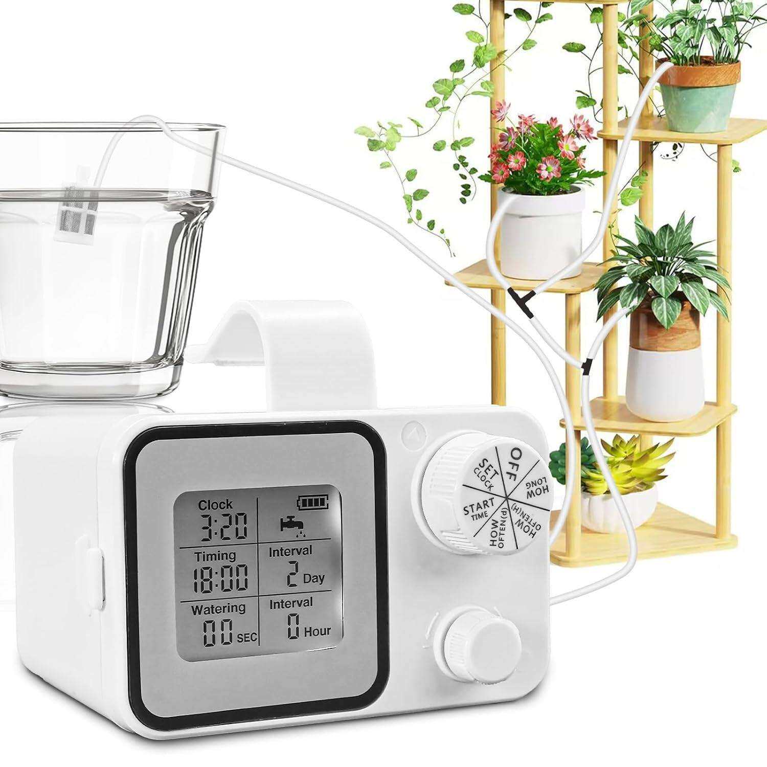 全屏款浇花机阳台园艺工具自动浇花机家庭盆栽定时滴水浇灌器