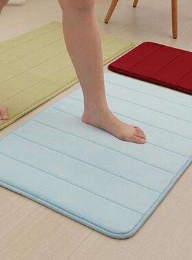 40*60cm Thicken Non-slip Bathroom Mat Kitchen Rug Coral Velv