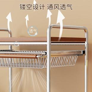 打印机置物架桌面多层复印机放置架办公台面可抽拉A4纸收纳架子