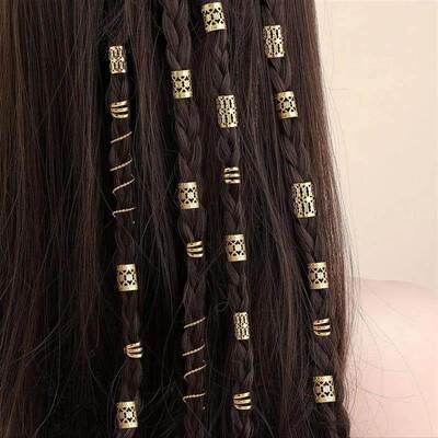 90pcs Hollow Out Hair RingDreadlocks Beads Hair Braid