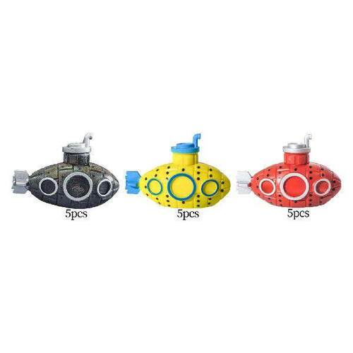 5 Pieces Mini Submarine Fish Tank Ornament Multipurpose