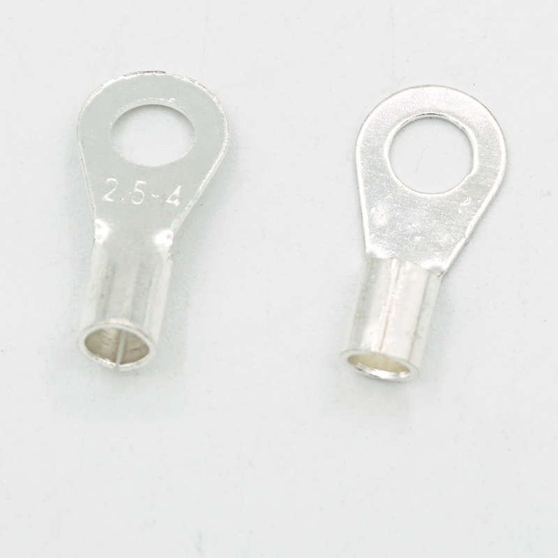 OT1-2冷压接线端子 O型圆形裸端头 线鼻子 铜线耳1平方螺丝孔2mm