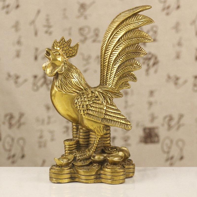 铜鸡摆件家居饰品装饰品金属工艺品 生肖鸡
