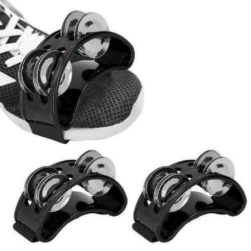2PCS Foot Tambourine Percussion Musical Instrument