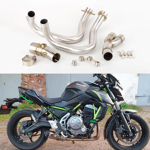 摩托改装排气管ER6N跑车消声器ER6N前段ER6FNINJA650R12-16年