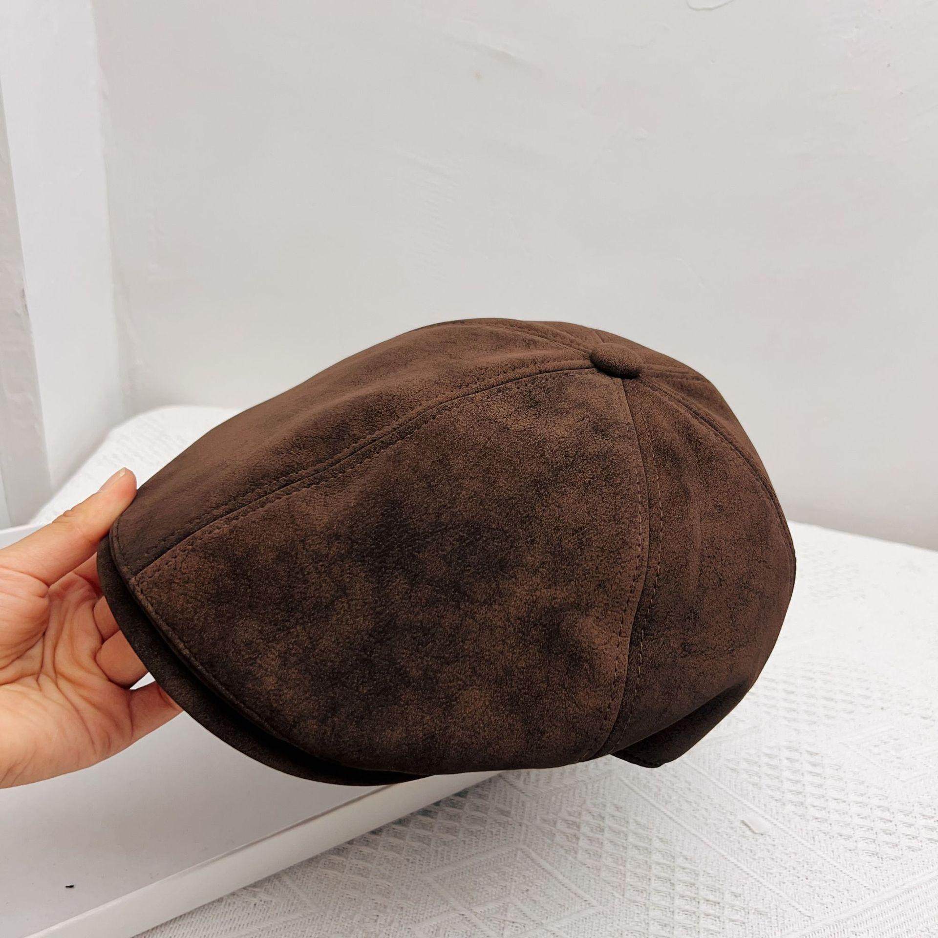 秋季新款日系全麻纯色贝雷帽子女复古英伦风画家帽修饰脸型显脸小,服饰配件/皮带/帽子/围巾,帽子,淘宝优惠券,粉丝福利购,淘宝优惠卷