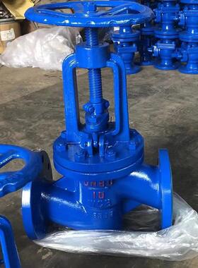 衬氟阀门J41F46-10P衬四氟法兰截止阀DN65直通式软密封截止阀