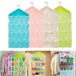 Pocket Door Bra Hanging Underwear Socks Bag Hanger Back