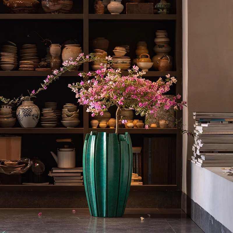 轻奢高级感镁泥花盆绿植盆栽软装室内外装饰落地大口径侘寂风花盆,鲜花速递/花卉仿真/绿植园艺,花盆,淘宝优惠券,粉丝福利购,淘宝优惠卷