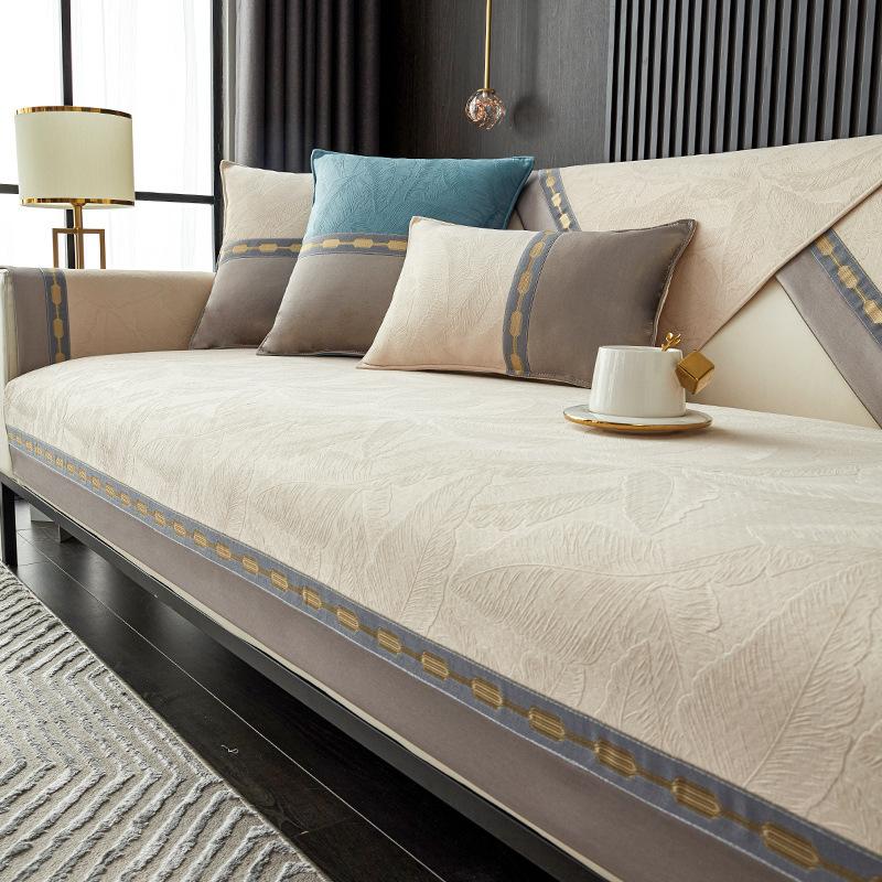 轻奢风2024新款沙发垫四季通用防滑盖布巾欧式现代沙发套罩坐垫子