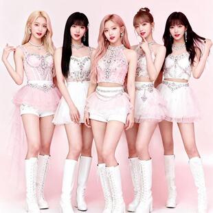重工打歌KPOP舞蹈女团同款白色粉色重工抹胸性感韩国打歌演出服装