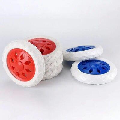 2Pcs Durable EVA Shopping Cart Wheels 6.3Inch Replacement