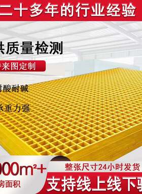 玻璃钢洗车房格栅养殖鸽舍地网铺设平台脚踏板光伏运维走道格栅板