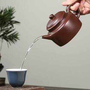 藏壶天下宜兴紫砂壶纯手工紫砂茶具单壶原矿老紫泥家用泡茶德钟壶